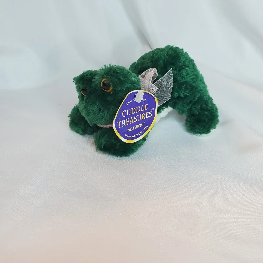 Kellytoy‎ Cuddle Treasures Frog Plush Small Green